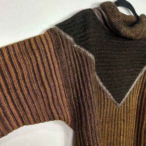 Gianfranco Lotti Wool Blend Ribbed Envelope Neck Sweater Size L - Picture 2 of 11